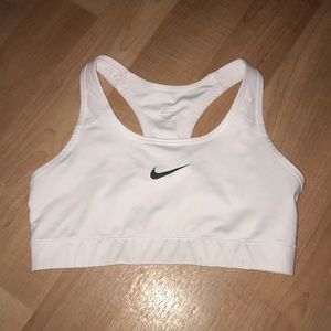 White Nike Sports Bra (Size Medium)